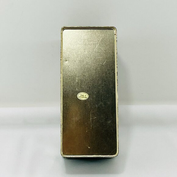 Vintage 1982 Lynn Gates Christmas Santa Tin Box Storage Rectangular Canister Lid - Picture 2 of 12